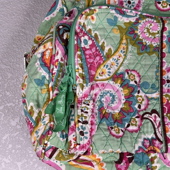 Vera Bradley Tutti Frutti Paisley Quilted Large Multiple Compartments Tote Bag - Picture 2 of 10
